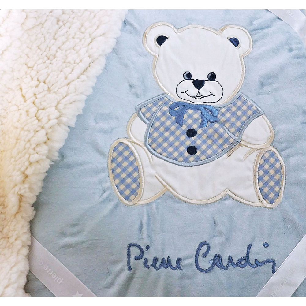 ΚΟΥΒΕΡΤΑ FLEECE/SHERPA ΚΟΥΝΙΑΣ 110x140 PIERRE CARDIN TEDDY BLUE